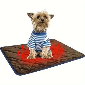 Dog Cat Bed, Cat Dog Non-Slip Mat (Color: bROWN, size: S)